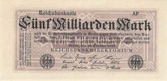 5 Milliarden Mark ro.120d AP